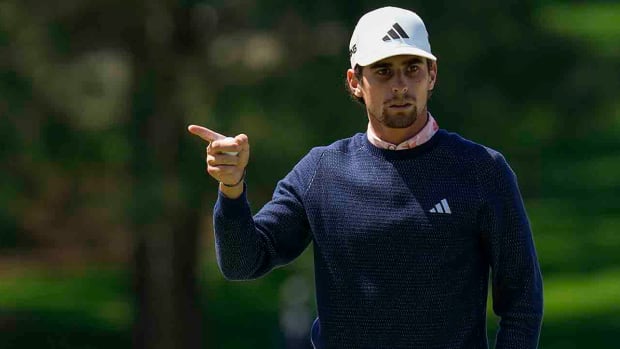 Joaquin Niemann is pictured during the 2023 Masters.